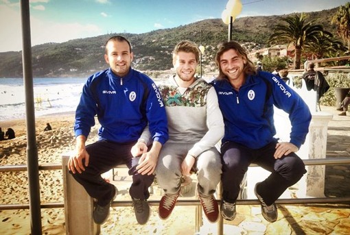 Ricky Gagliolo ad Andora insieme agli amici Rossi e Galleano