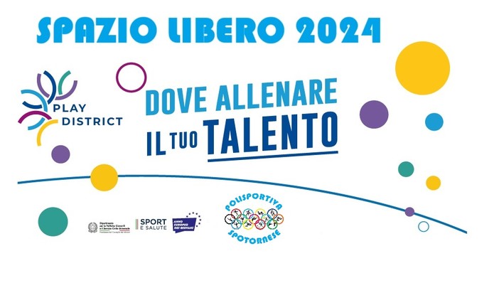 Polisportiva Spotornese. Finanziamento da centomila euro, nasce "Spazio Libero" Polisportiva Spotornese. Finanziamento da centomila euro, nasce "Spazio Libero"