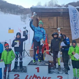 Sci, Sporting Savona. Leonardo Lenzi brilla nello slalom gigante di Limone Piemonte