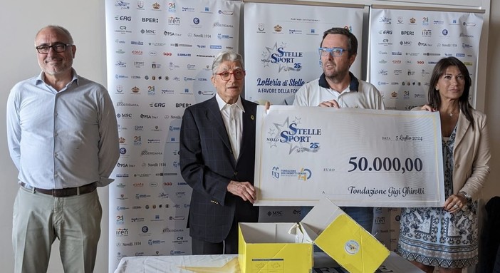 Il "cuore" delle Stelle nello Sport: alla Fondazione Gigi Ghirotti 50.000 euro Il "cuore" delle Stelle nello Sport: alla Fondazione Gigi Ghirotti 50.000 euro