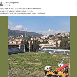 Il "Ciccione" di Imperia approda su Casual People2011 nella rubrica "Stadi in stato di abbandono" Il "Ciccione" di Imperia approda su Casual People2011 nella rubrica "Stadi in stato di abbandono"