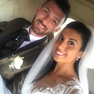 FOTONOTIZIA: Tanti auguri a Davide Sancinito, il capitano dell'Albissola ha sposato Francesca Sinacori
