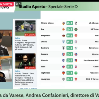 Stadio Aperto. Frenata in vetta, ma mercoledì si torna subito in campo (Video)