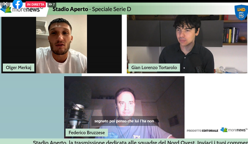 Stadio Aperto. Ospite speciale Olger Merkaj del Derthona. Mercoledì si torna subito in campo Stadio Aperto. Ospite speciale Olger Merkaj del Derthona. Mercoledì si torna subito in campo