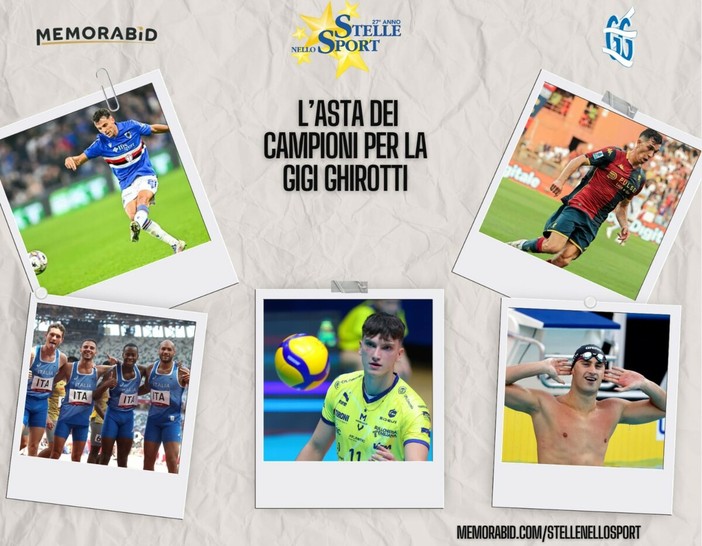 L’eccellenza per la sesta Asta di Stelle nello Sport: dalla 4×100 oro a Tokyo a Finn e i fratelli Porro