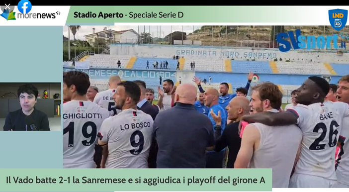 Stadio Aperto: Speciale finale playoff Sanremese-Vado: è festa rossoblu (VIDEO)