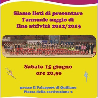Ginnastica Ritmica: stasera il saggio della Polisportiva Quiliano