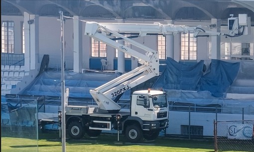 Calcio, Sanremese. Prosegue il restyling dello stadio Comunale, il presidente Masu: "Auspichiamo una concessione almeno decennale"