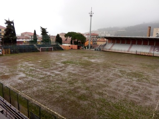 Calcio Serie D. "Ciccione" al limite, terreno reso pesante dalle piogge: un'incognita la sfida Imperia-Borgaro