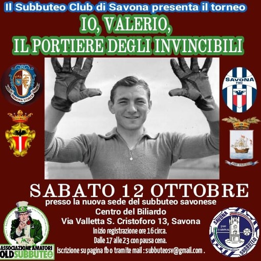 A Savona, un torneo di subbuteo in ricordo di Valerio Bacigalupo A Savona, un torneo di subbuteo in ricordo di Valerio Bacigalupo