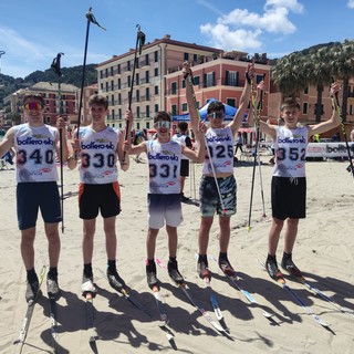 Clusone vince la tredicesima edizione dello Sci di fondo on the beach Laigueglia