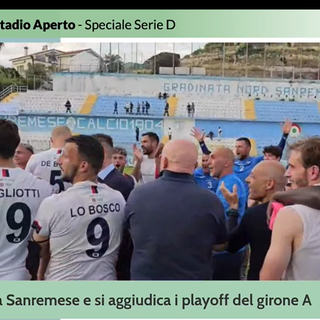 Stadio Aperto: Speciale finale playoff Sanremese-Vado: è festa rossoblu (VIDEO)