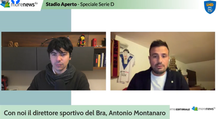 Stadio Aperto. Ospite della nuova puntata Antonio Montanaro, Direttore Sportivo del Bra Stadio Aperto. Ospite della nuova puntata Antonio Montanaro, Direttore Sportivo del Bra