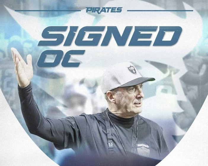 Football americano, coach Tony Addona è il nuovo offensive coordinator dei Pirates 1984
