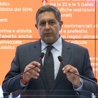 Coronavirus, l'annuncio del presidente Toti: "Liguria zona arancione da mercoledì 11 novembre" Coronavirus, l'annuncio del presidente Toti: "Liguria zona arancione da mercoledì 11 novembre"
