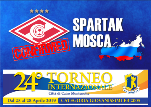 Calcio, Torneo Internazionale: Lo SPARTAK MOSCA ritorno a Cairo Montenotte