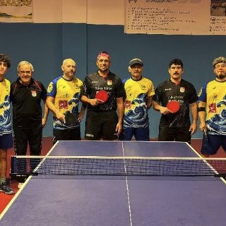 Tennistavolo, Toirano: buoni risultati in C Master e D2, doppio passo falso in D1