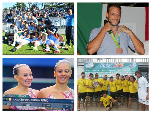 La Coppa Italia dell’Unione Sanremo, la promozione in Serie A del Bragno Beach Soccer, le magie olimpiche di Matteo Aicardi e delle ragazze del Sincro: è stato un 2016 super!
