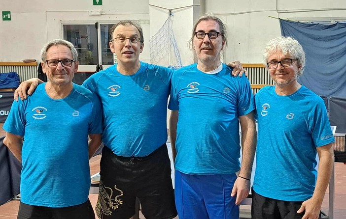 Tennistavolo, Polisportiva Spotornese: un team di &quot;veterani&quot; in vetta alla Serie D2