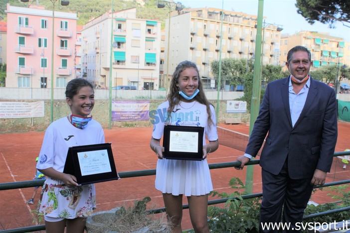 Tennis. Carola Pessina e Vittoria Oliveri riceveranno oggi pomeriggio la Bandiera della Regione Liguria