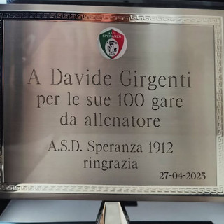 Speranza, cento panchine per mister Girgenti: "Stima e amicizia anche oltre il calcio"