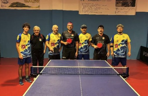 Tennistavolo, Toirano: buoni risultati in C Master e D2, doppio passo falso in D1