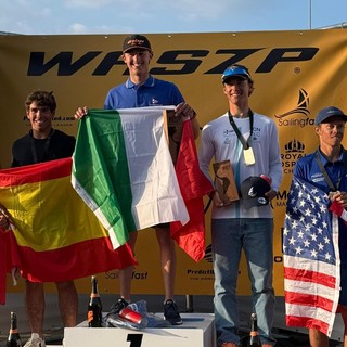 Vela. Un titolo mondiale arriva in Liguria, Federico Bergamasco è campione mondiale overall e under 21 nella classe Waszp