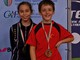 Nella foto: Valentina Roncallo (Toirano) e Andrea Puppo (Genova), bronzo nel doppio Giovanissimi