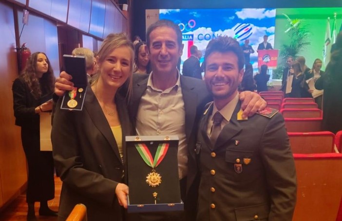 De Pedrini con la coppia Tita - Banti De Pedrini con la coppia Tita - Banti