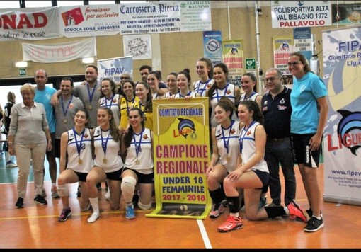 Volley femminile: l'Under 18 del'Albissola è campione regionale, Serteco domata 3-0